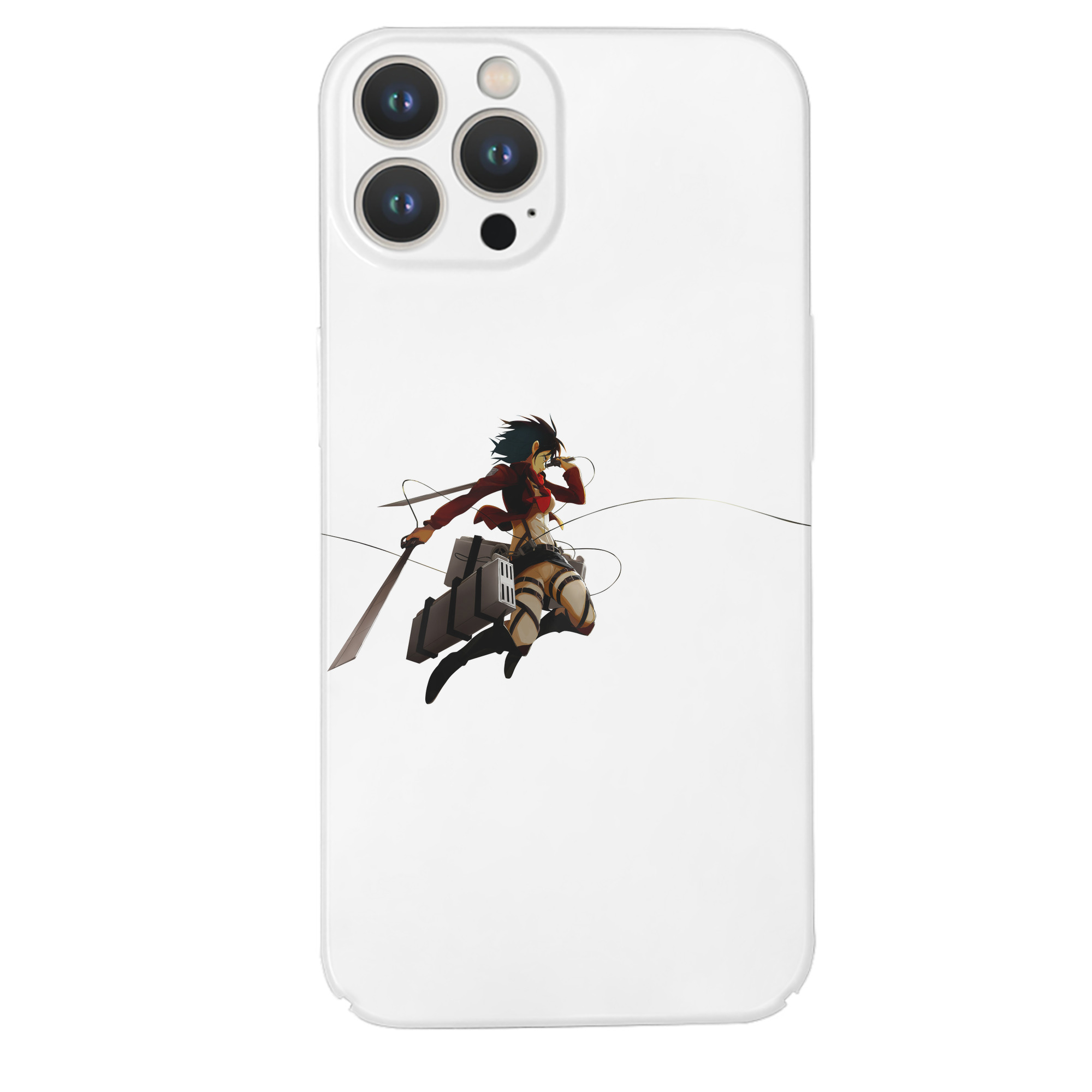 （画像用） 進撃の巨人 ミカサ·アッカーマン Attack on Titan Mikasa Ackerman 【iPhone 14シリーズ対応】ハードケース